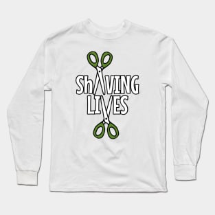 ShAVING LIVES 2024 logo Long Sleeve T-Shirt